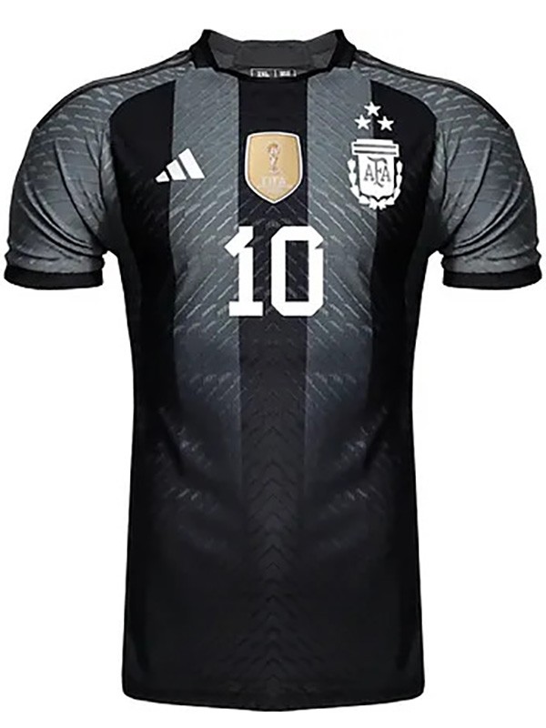 Argentina maglia nera divisa da calcio per allenamento speciale abbigliamento sportivo da uomo top da calcio gilet sportivo Coppa Euro 2024